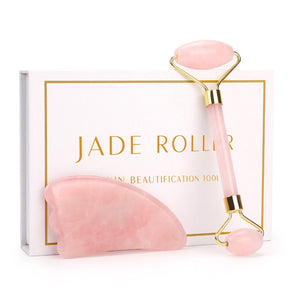 Rose Quartz Roller Slimming Face Massager
